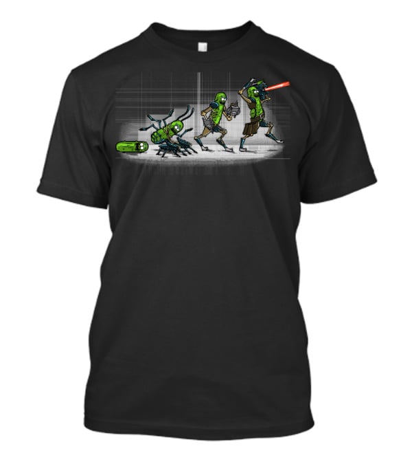 Pickle Evolution Rick And Morty Inspired T-Shirt