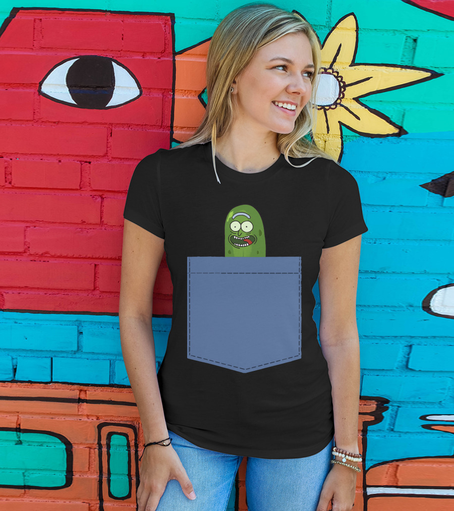 Pickle Rick Pocket Adventure T-Shirt