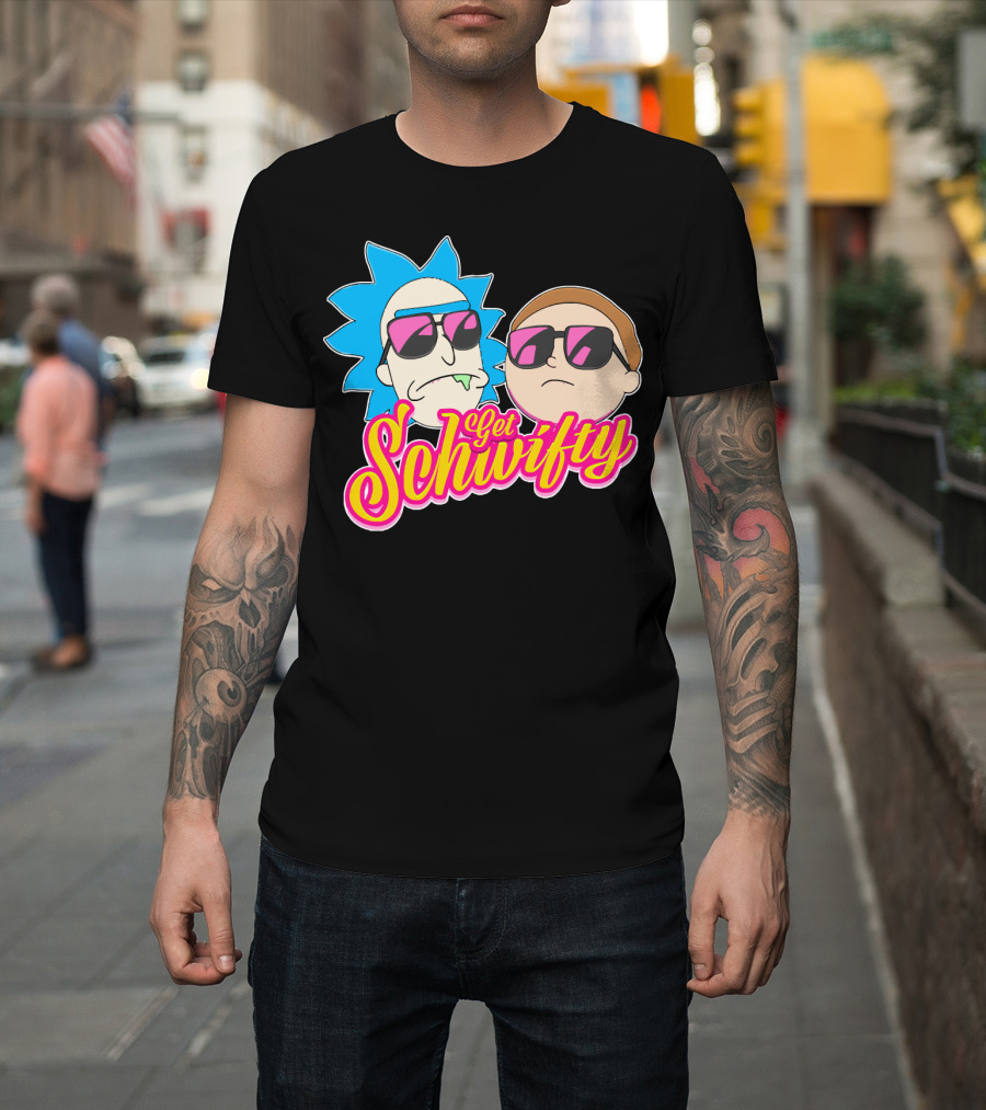 Rick And Morty Get Schwifty Sunglasses Edition T-Shirt