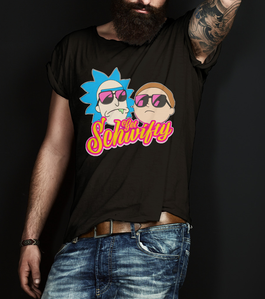Rick And Morty Get Schwifty Sunglasses Edition T-Shirt