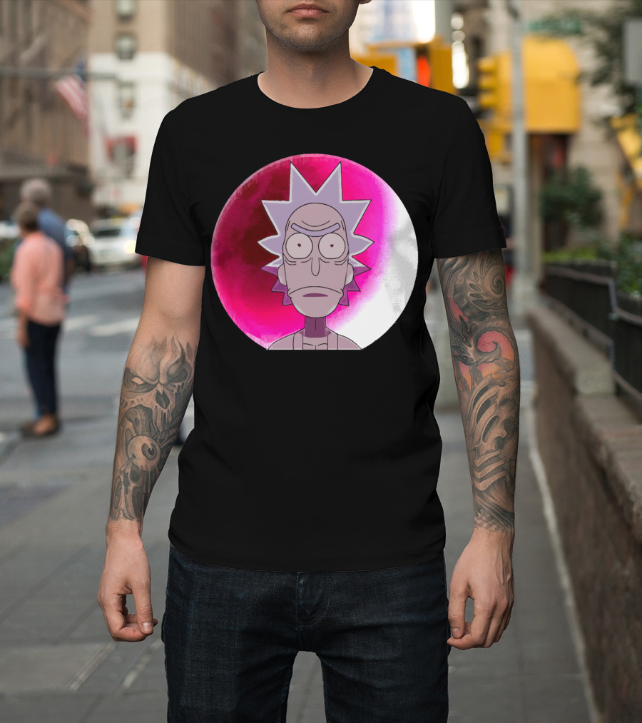 Samurai Rick Anime Crossover Style Expression T-Shirt