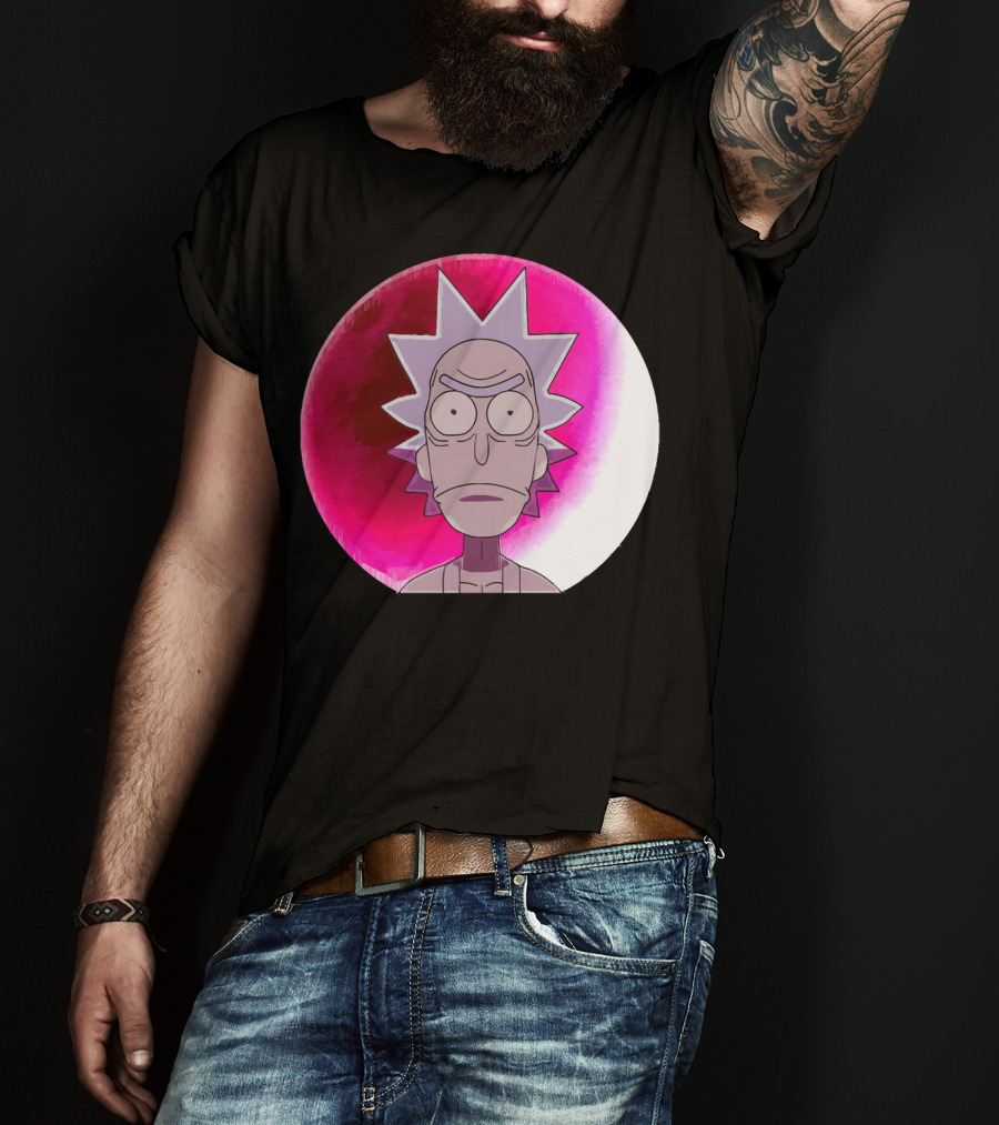 Samurai Rick Anime Crossover Style Expression T-Shirt