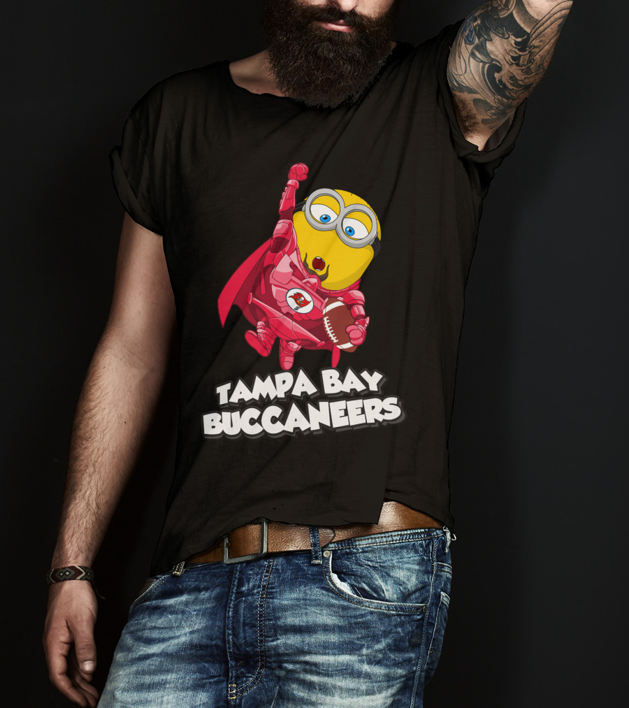Tampa Bay Buccaneers Minion Football Crossover T-Shirt