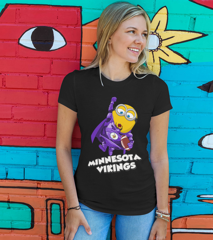 Minnesota Vikings Minion Crossover T-Shirt