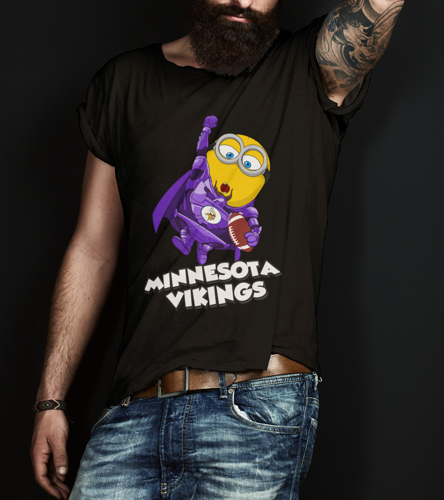 Minnesota Vikings Minion Crossover T-Shirt