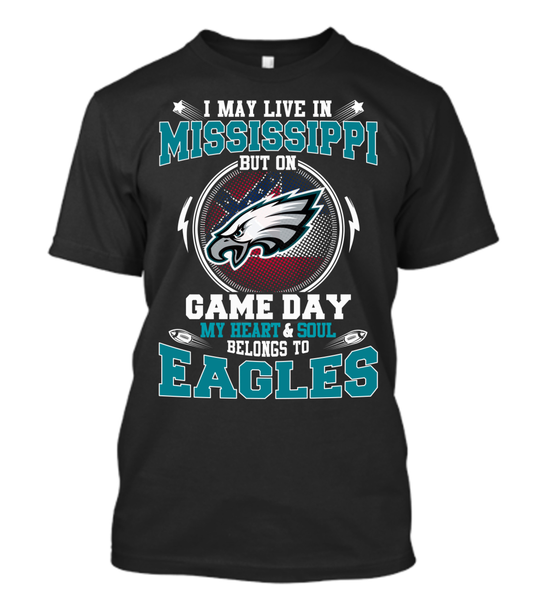 Mississippi Game Day My Heart & Soul Belongs To Eagles T-Shirt