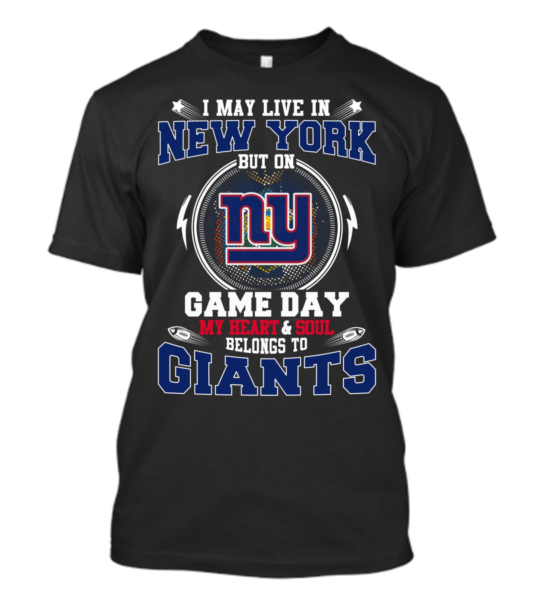 New York Giants My Heart And Soul Game Day T-Shirt