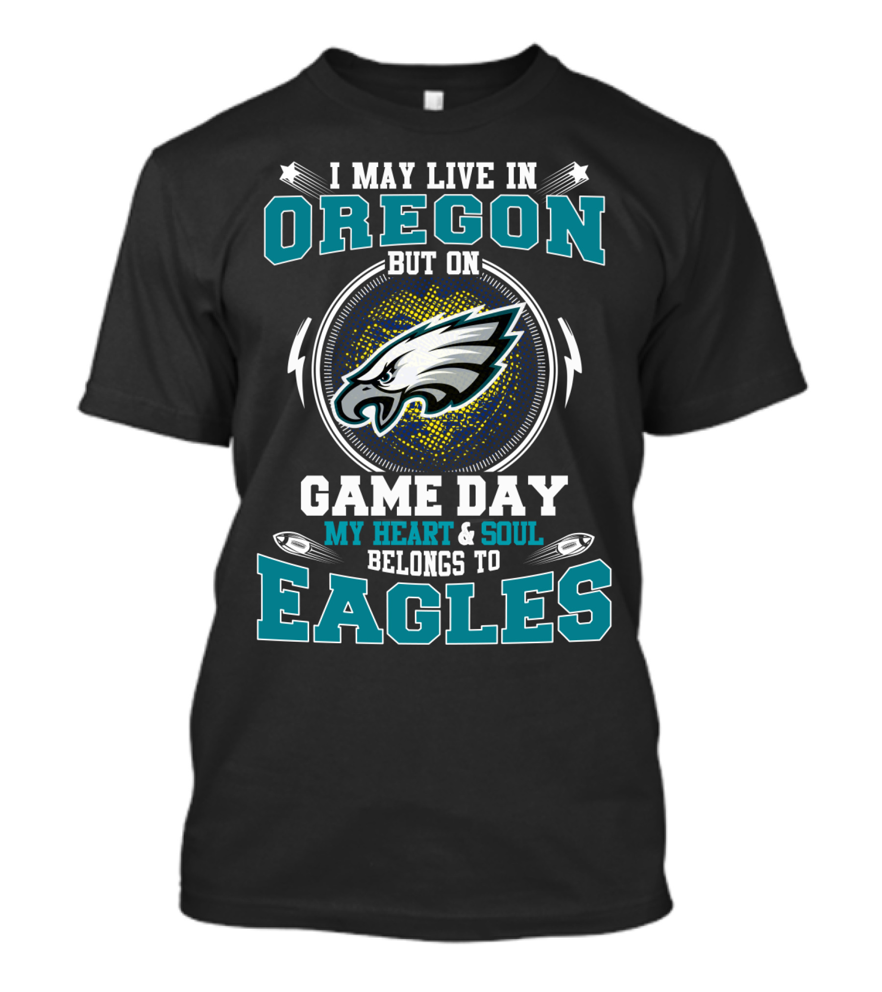Oregon Game Day My Heart & Soul Belongs To Eagles T-Shirt