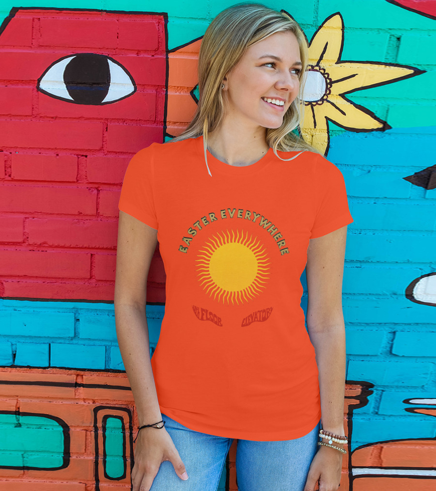Easter Everywhere 13th Floor Elevators Sunburst Iconic Psychedelic Motif T-Shirt