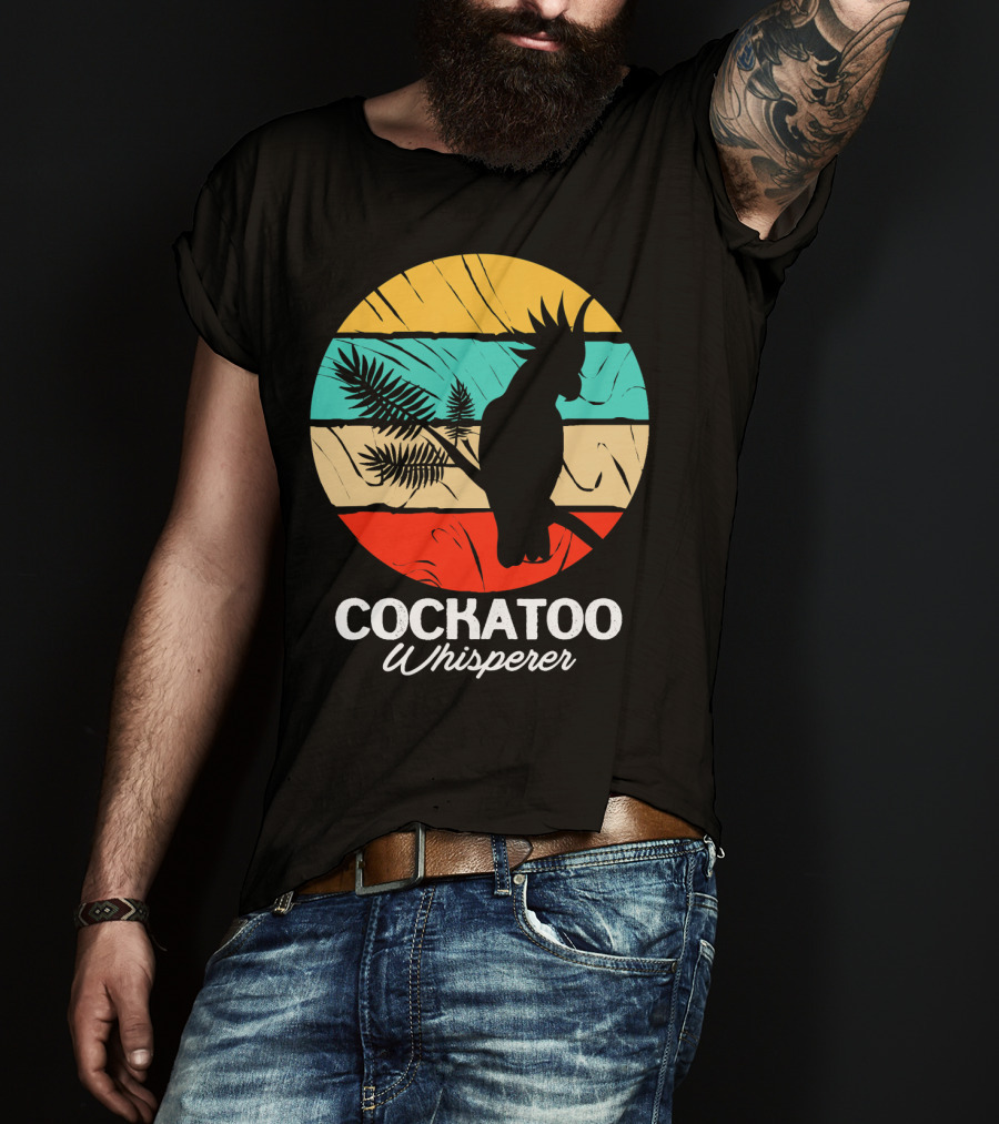 Cockatoo Whisperer Vintage Sunset Cockatiel T-Shirt