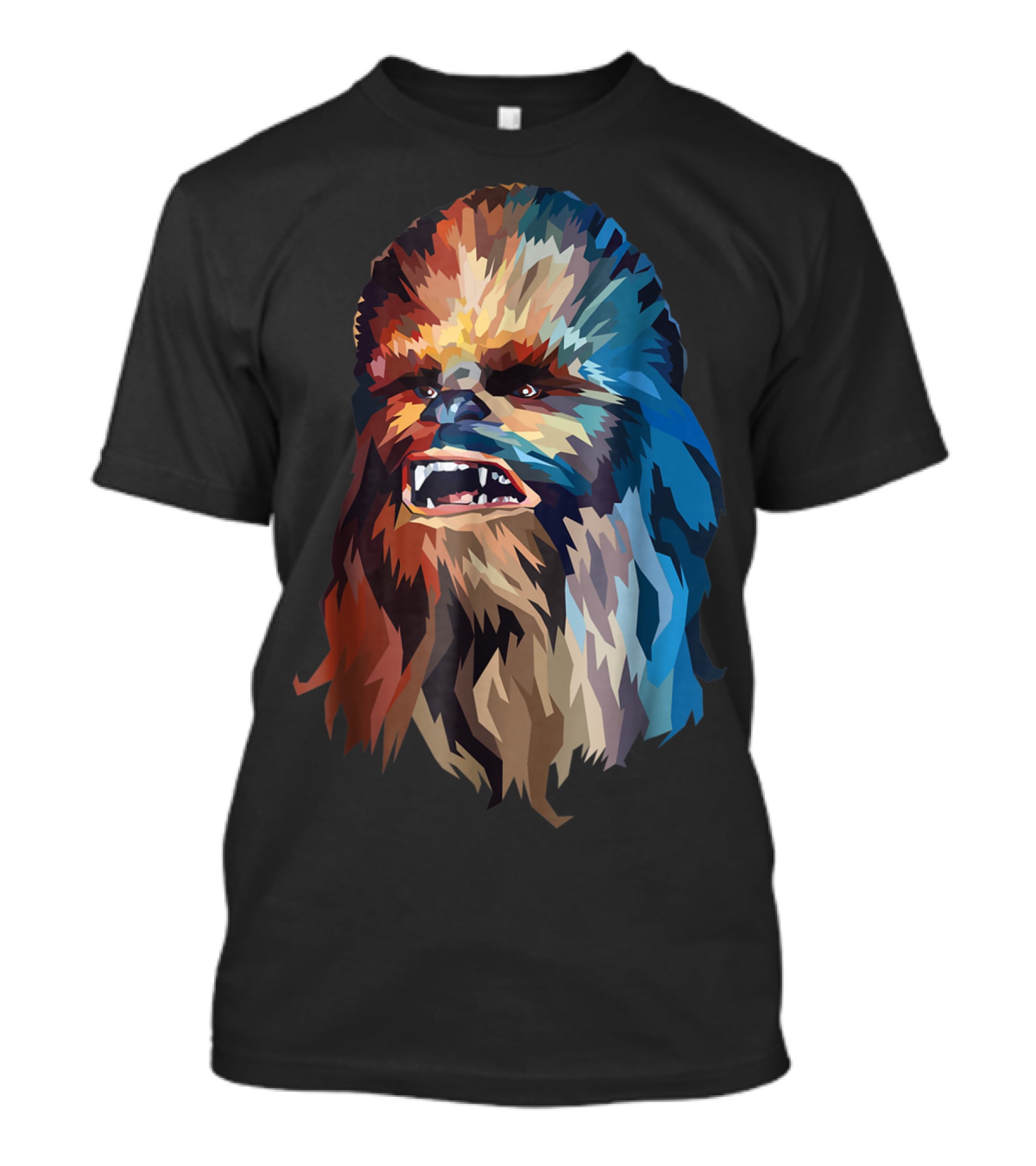 Chewbacca Multicolor Geometric T-Shirt