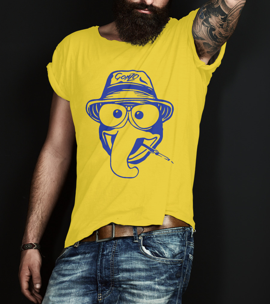 Gonzo Character With Hat And Glasses Smoking T-Shirt