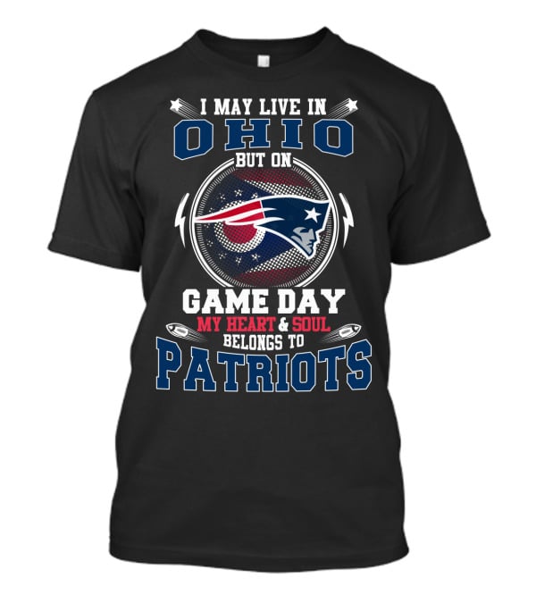 OHIO Game Day My Heart And Soul Belongs To Patriots T-Shirt