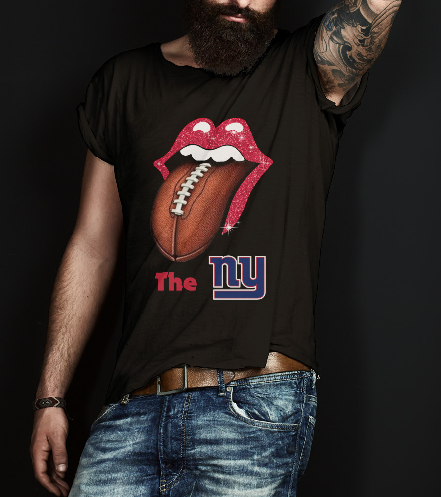 The NY SMILE GIANTS Football Tongue T-Shirt