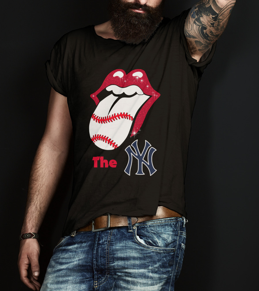 The Yankees Baseball Rolling Tongue T-Shirt
