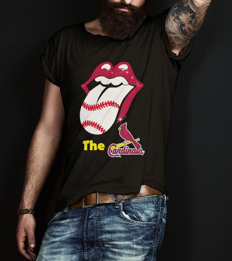 The Cardinals Baseball Tongue Lips T-Shirt