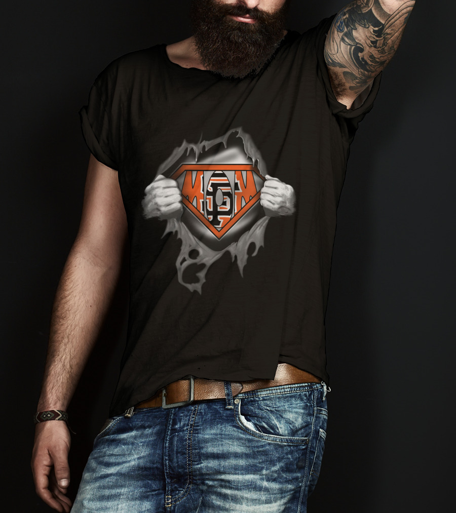 Super Mom Sf Giants Logo Torn T-Shirt