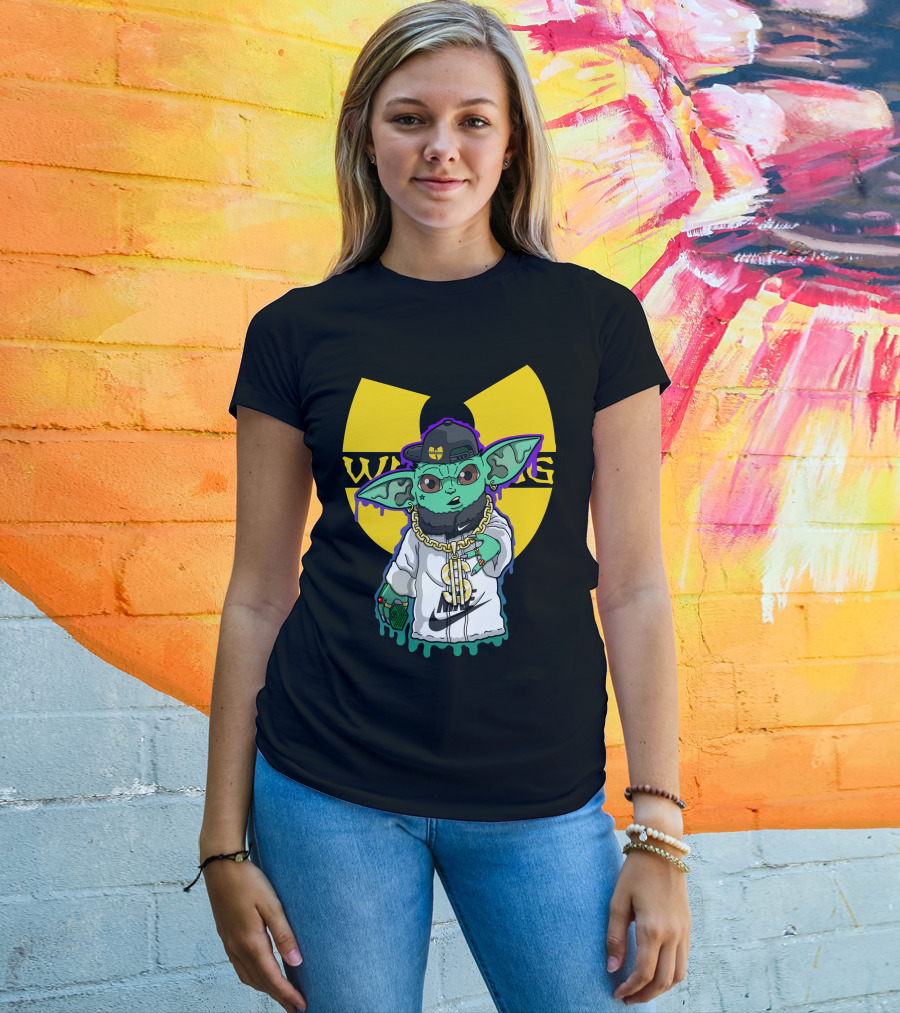 Wu Ni Baby Yoda Wu-Tang Clan Crossover T-Shirt