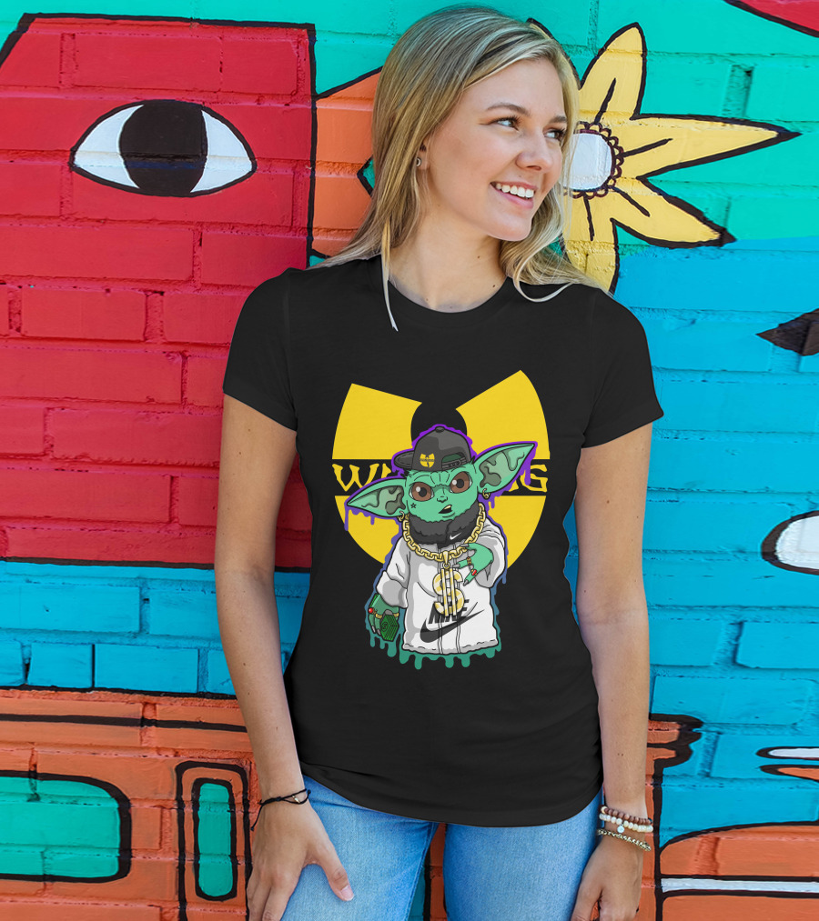 Wu Ni Baby Yoda Wu-Tang Clan Crossover T-Shirt