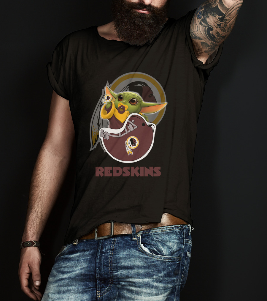 Redskins Yodast Baby Character With Team T-Shirt