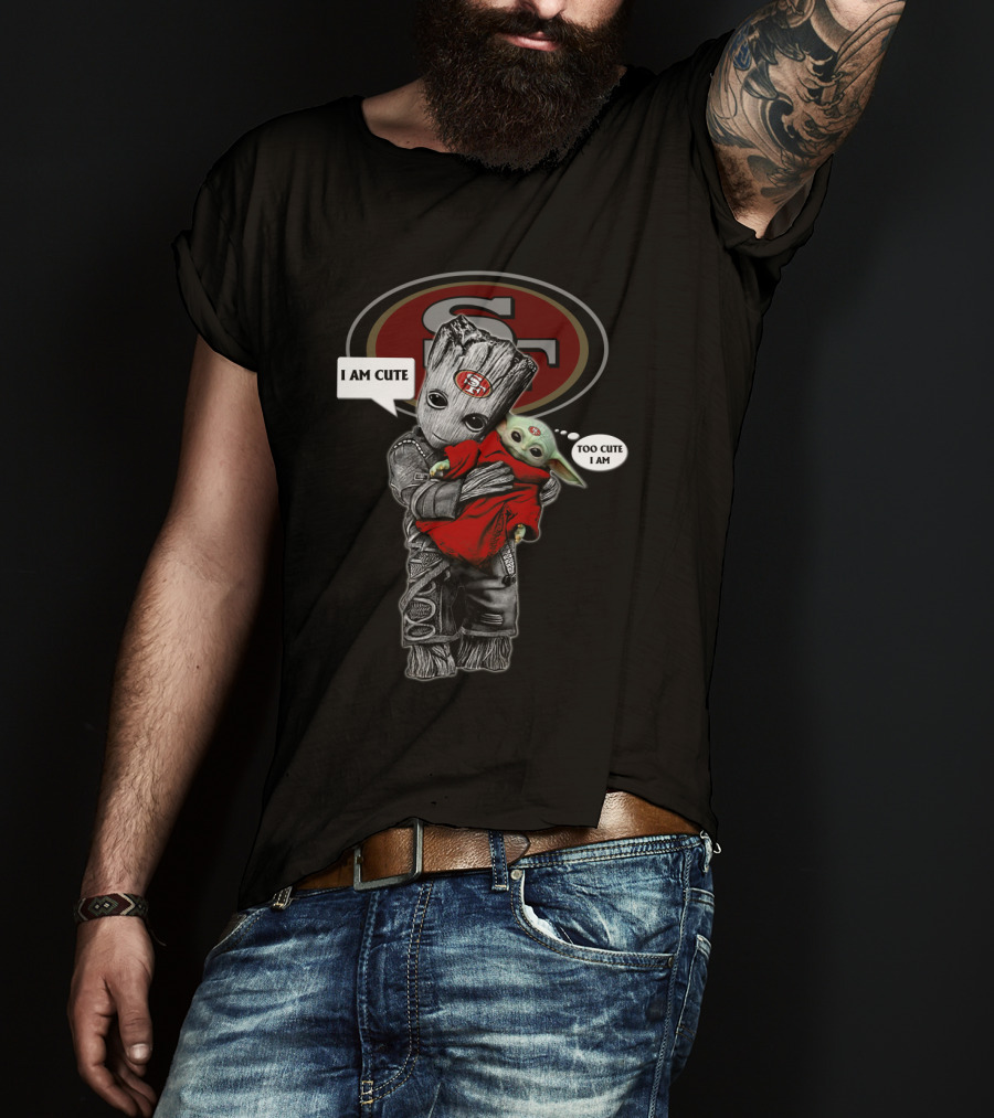 SF49ERS NFL I Am Cute Too Cute I Am YodaST 010 T-Shirt