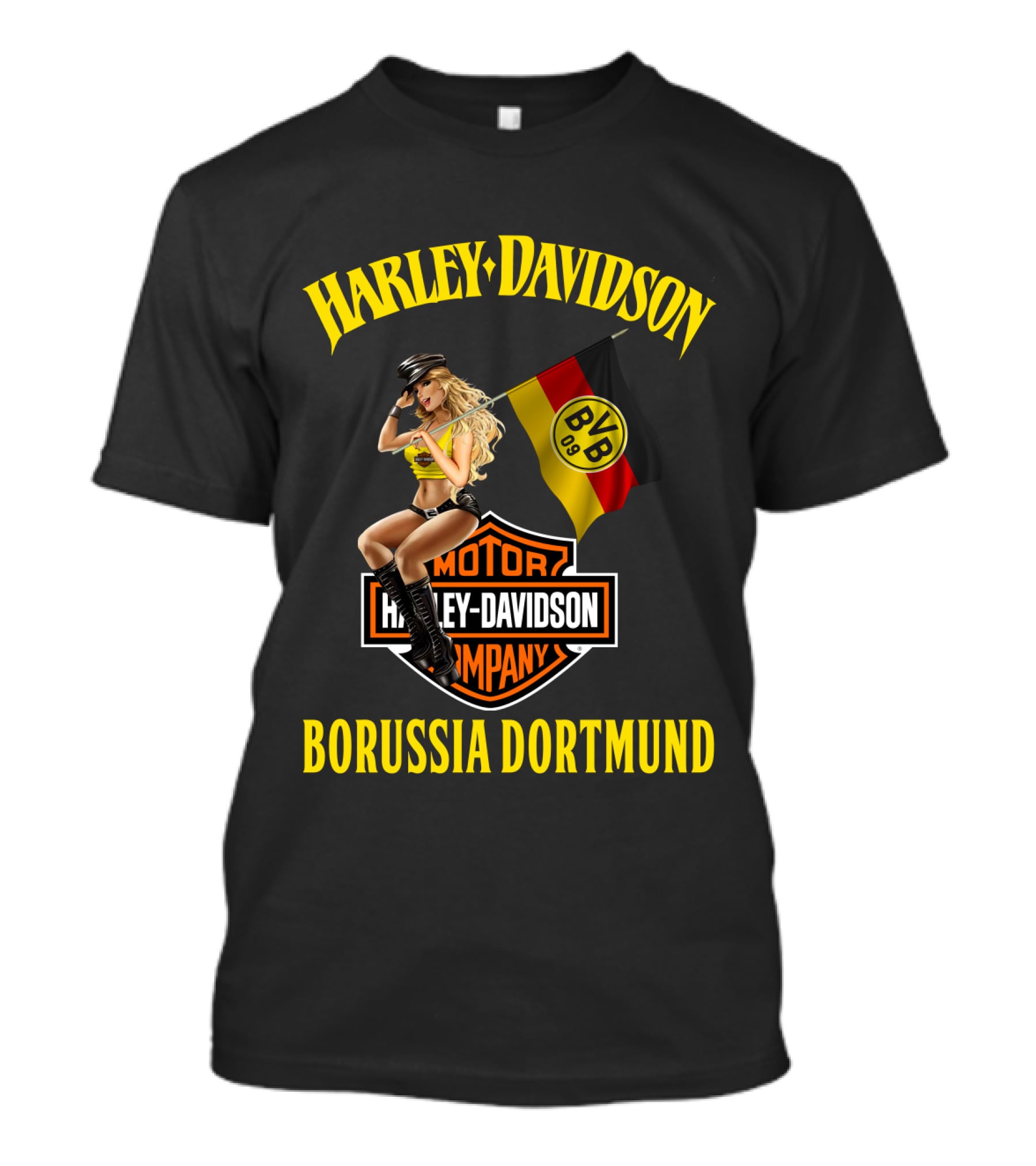 Harley Davidson Borussia Dortmund Bvb 09 Motor Company T-Shirt