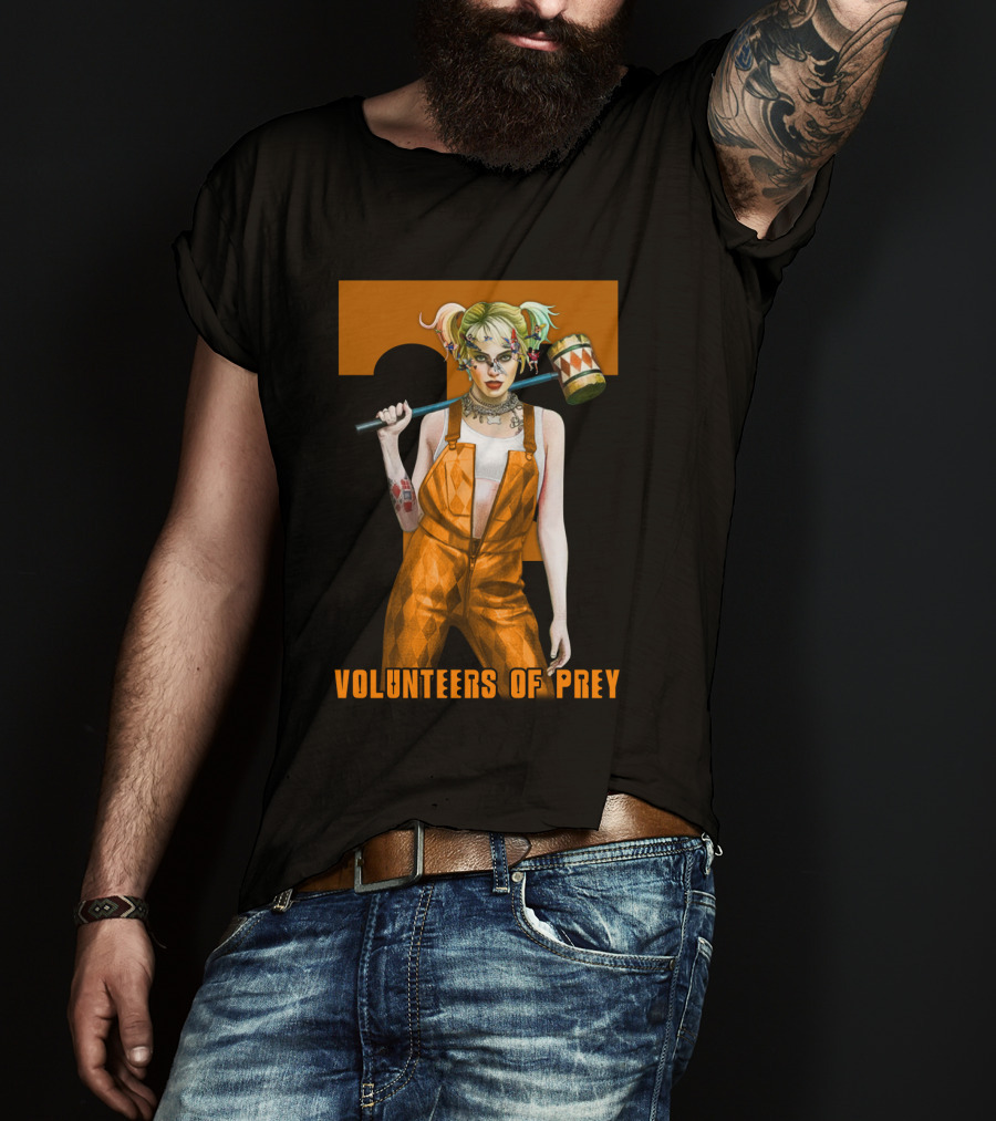 Volunteers Of Prey Tennessee Iconic Figure With Hammer T-Shirt