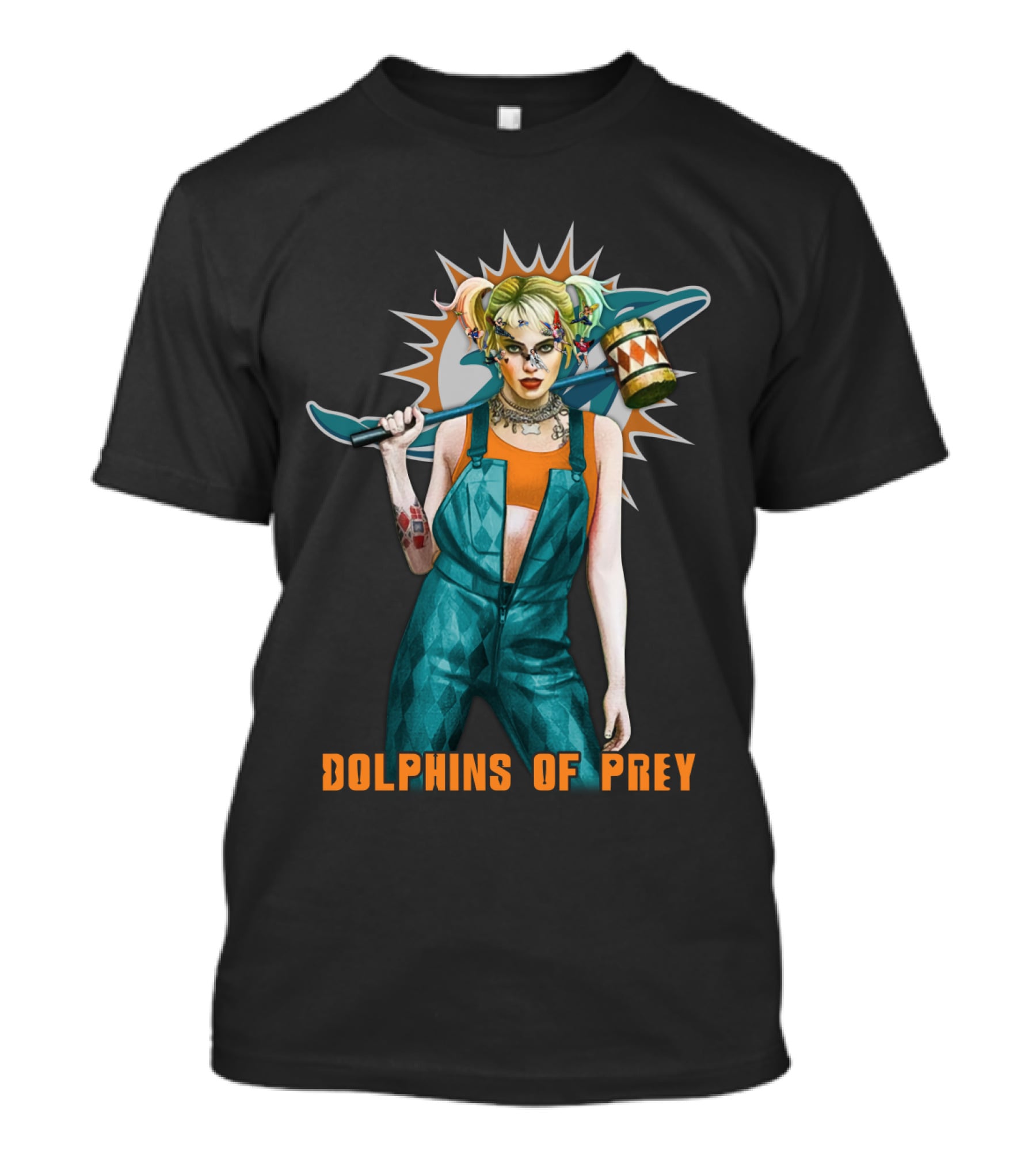 Dolphins Of Prey Nflmd Dh T-Shirt