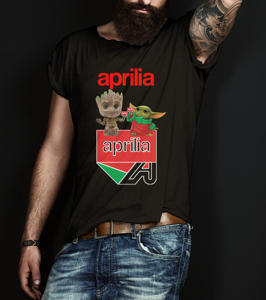Aprilia Dh 21 Groot Baby Yoda Collaboration T-Shirt
