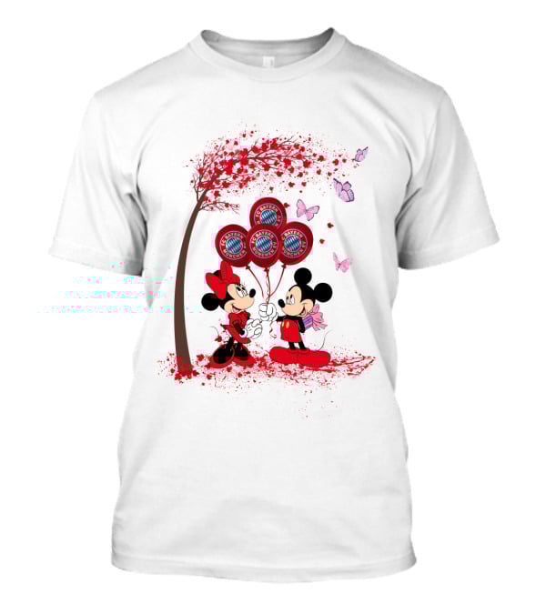 DH 29 FC Bayern München Minnie And Mickey Balloons T-Shirt
