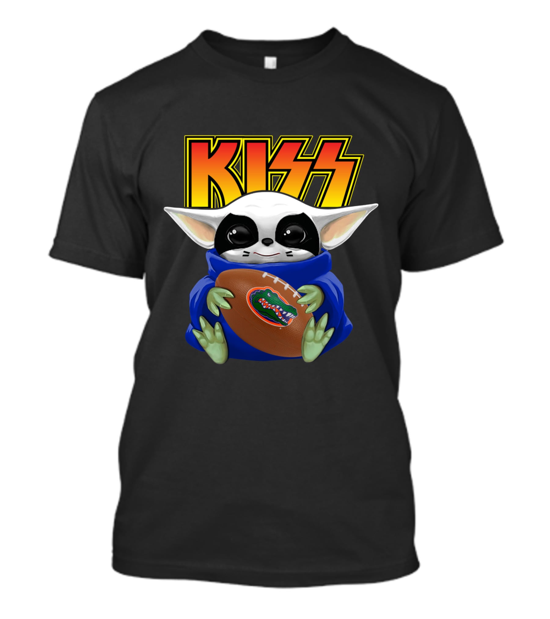 KISS Eric Singer Baby Yoda Florida Gators Football T-Shirt