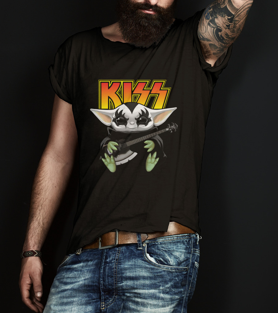 KISS Gene Simmons Baby Alien Guitar T-Shirt