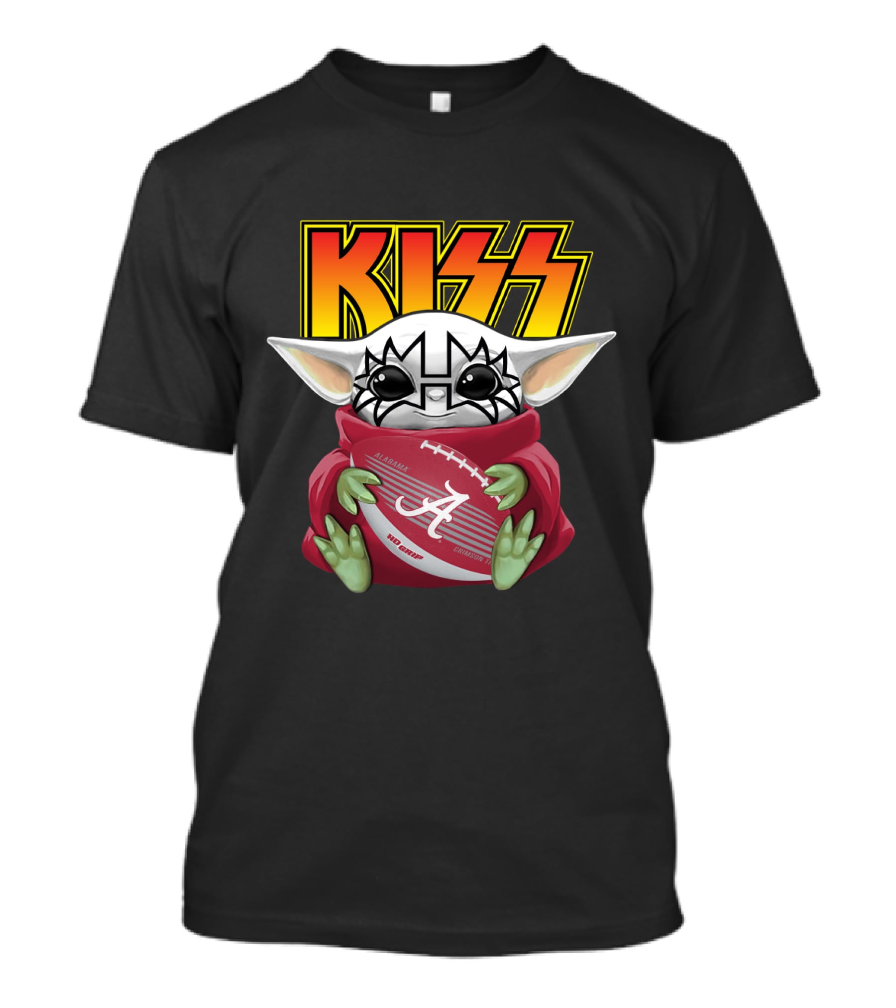 KISS Tommy Thayer Alabama Crimson Tide Yoda Football T-Shirt