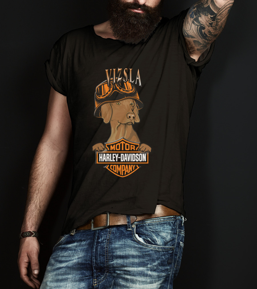 Harley Davidson Vizsla Motorcycle Company T-Shirt