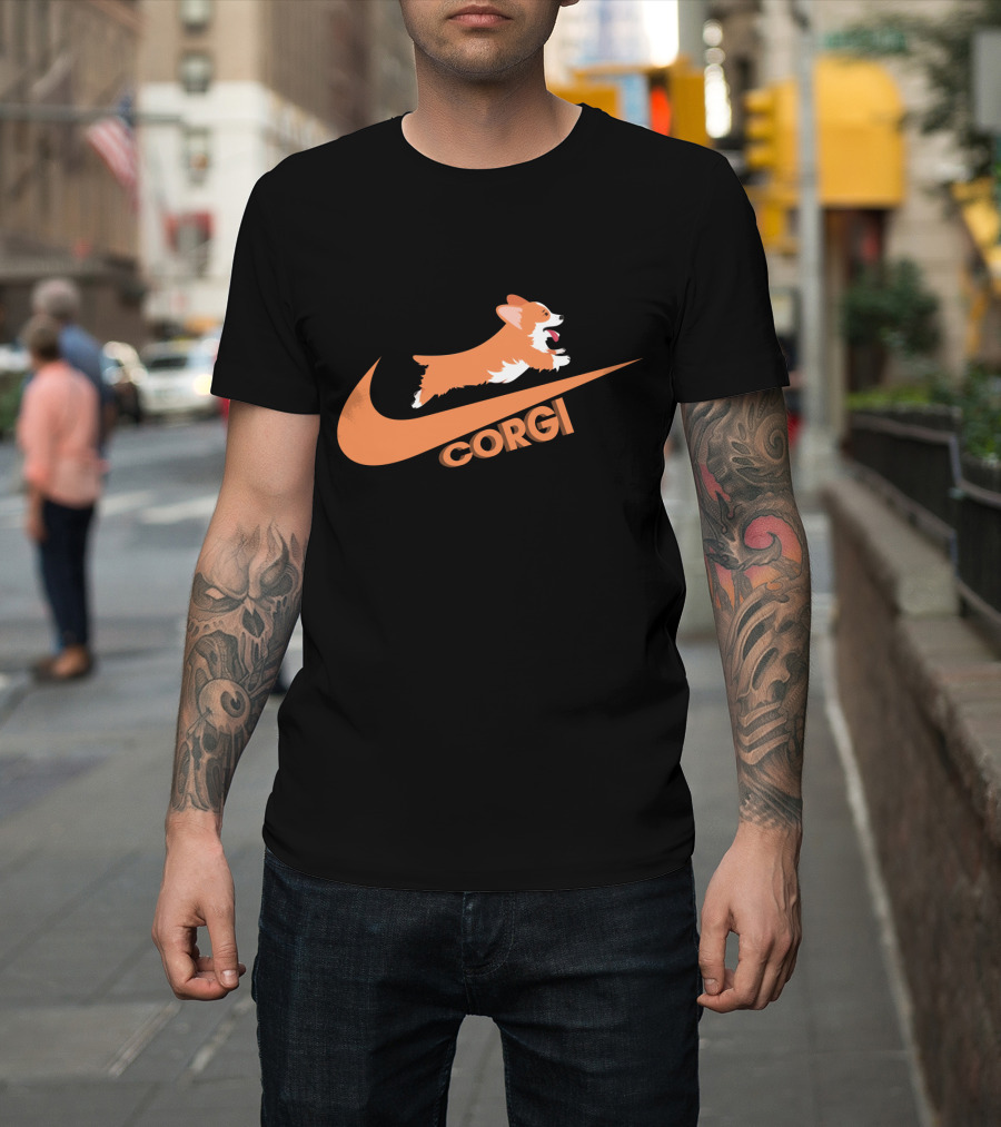 Corgi Nike Logo Paw Power T-Shirt