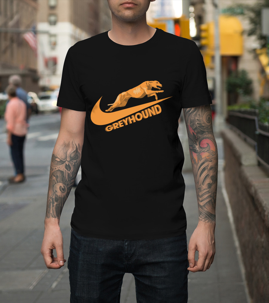 Greyhound Nike Jumping Dog T-Shirt