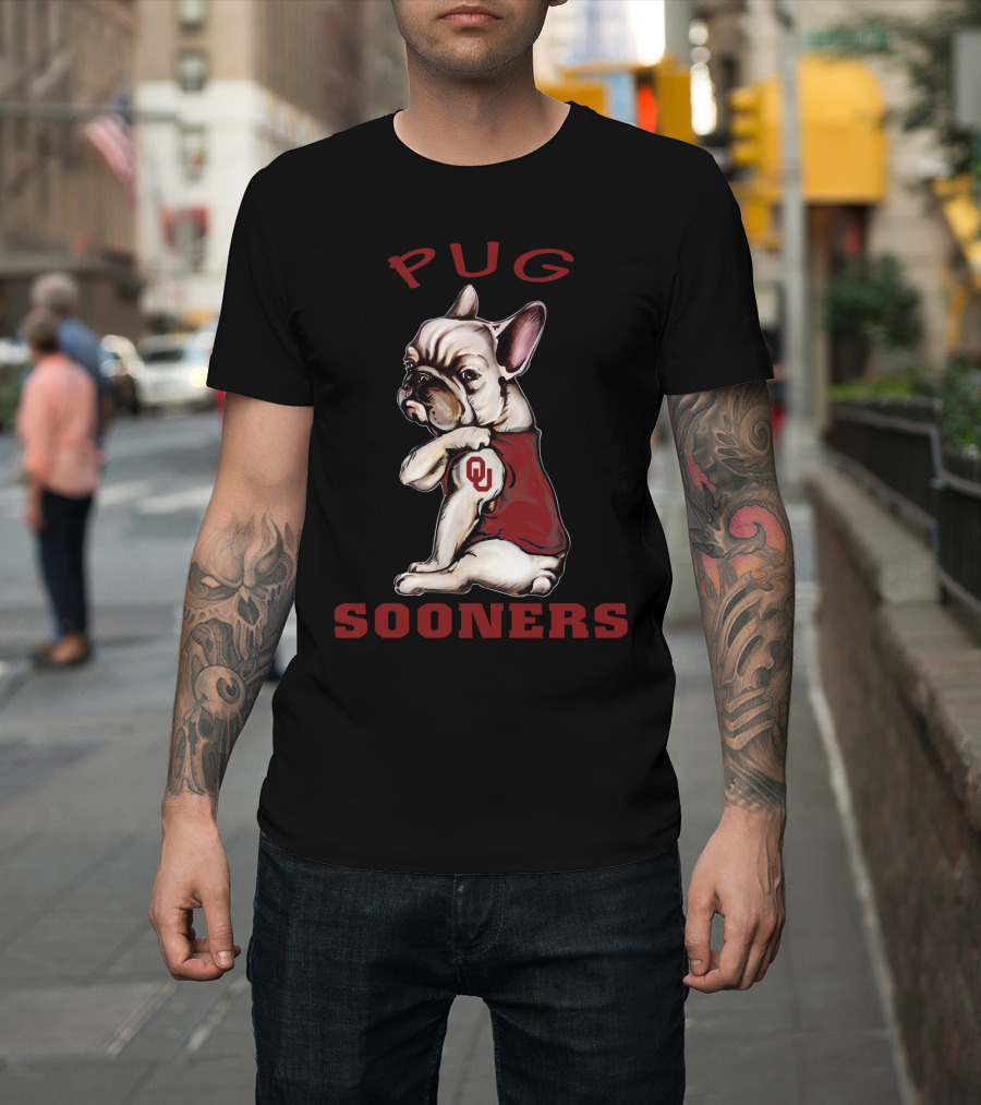 Pug Sooners Ou Ncaa Os T-Shirt
