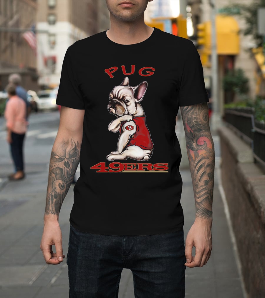 Pug 49ers San Francisco Nfl Dog T-Shirt