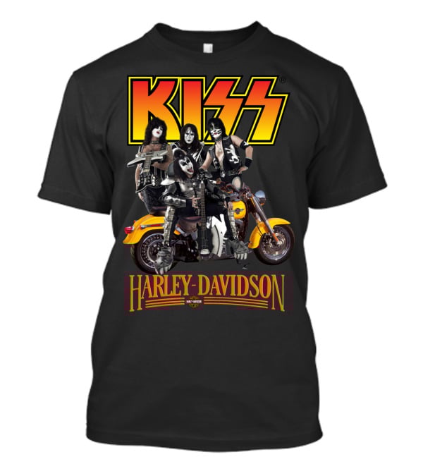 Kiss Harley Davidson Motorcycle Band Collaboration T-Shirt