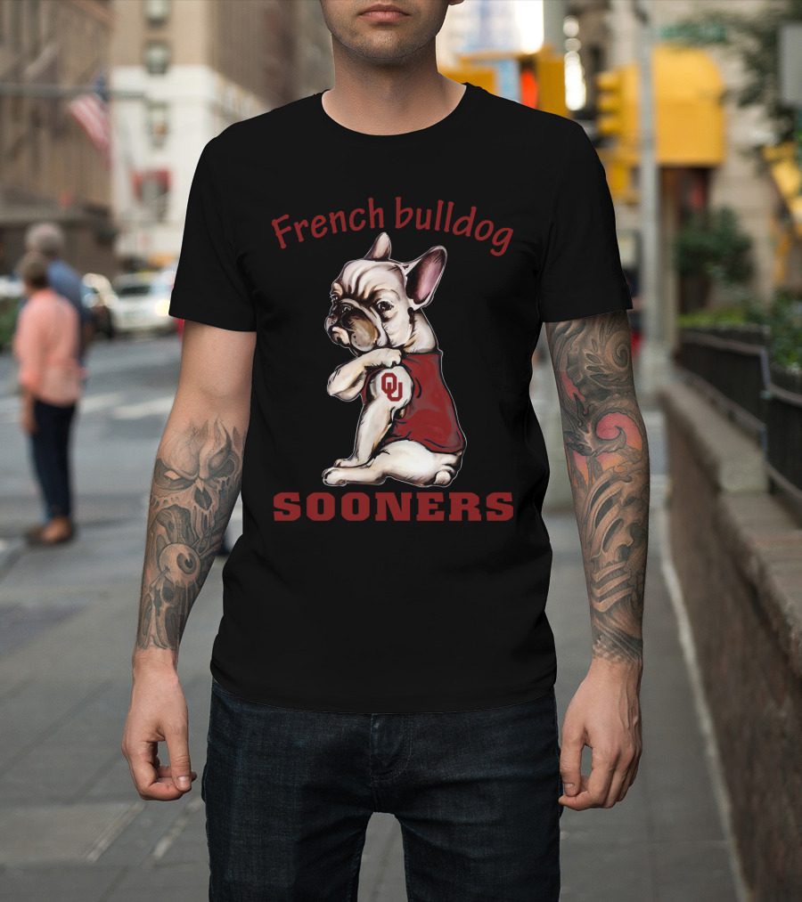 French Bulldog Sooners Ou T-Shirt