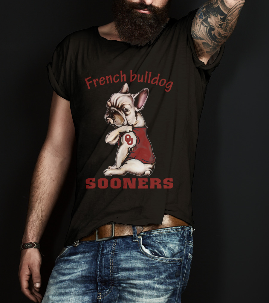 French Bulldog Sooners Ou T-Shirt