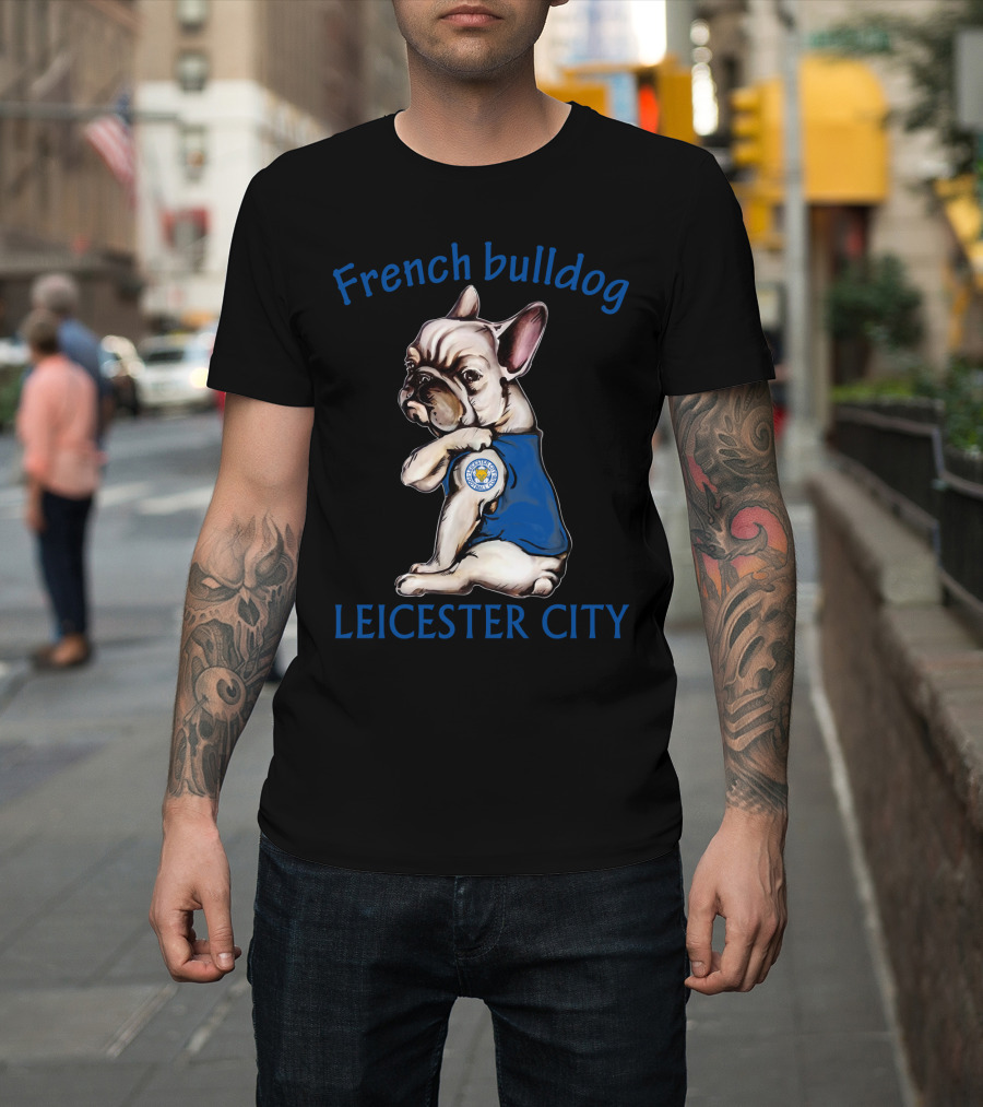 French Bulldog Leicester City T-Shirt