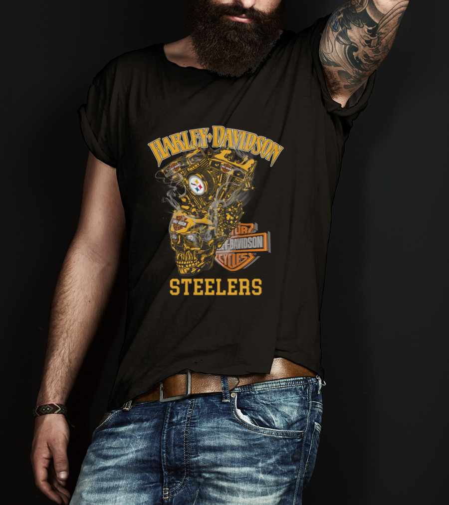 Harley Davidson Steelers Pittsburgh Hd 70 T-Shirt