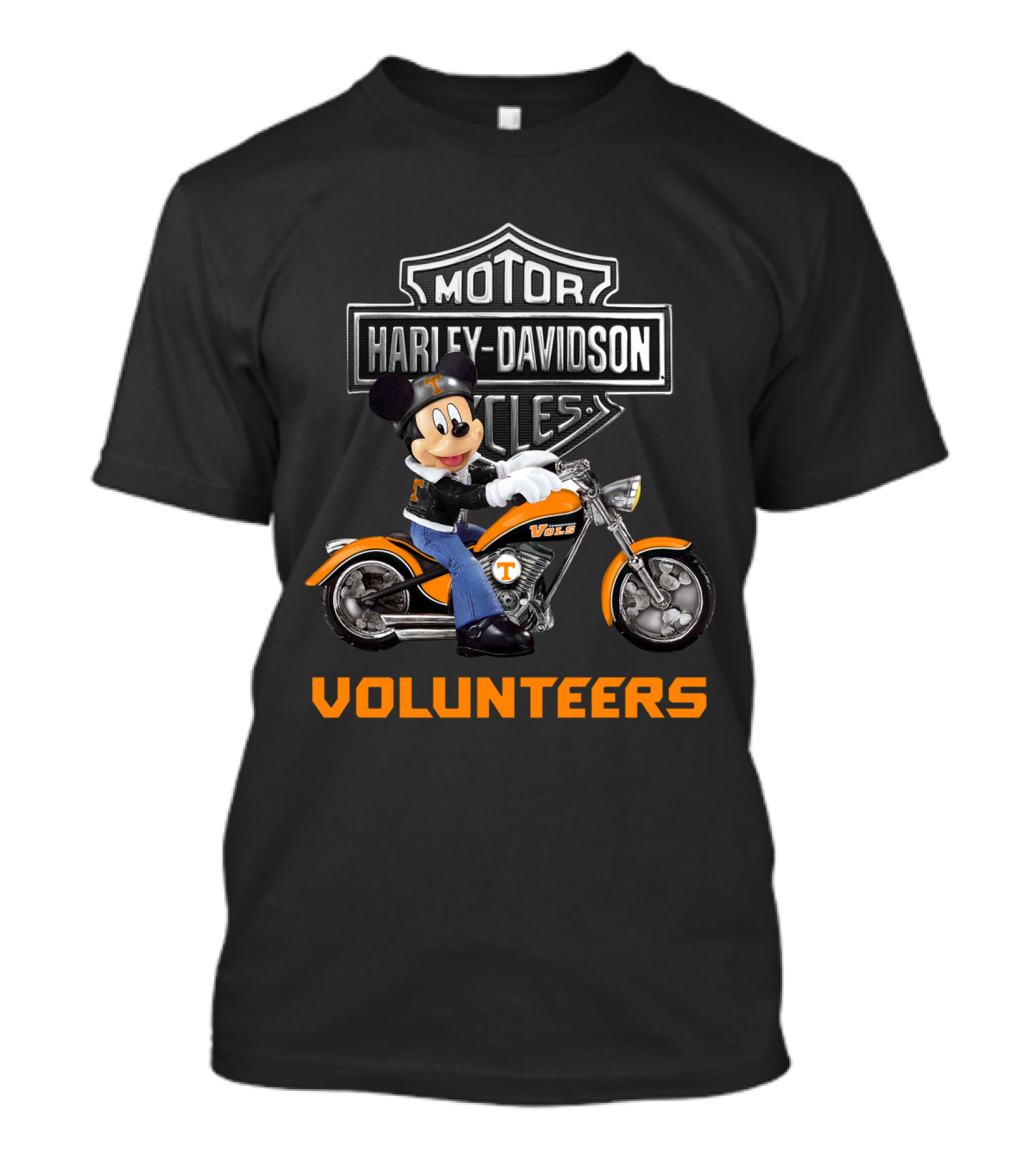 Harley Davidson Mickey Mouse Vols Tennessee Volunteers T-Shirt