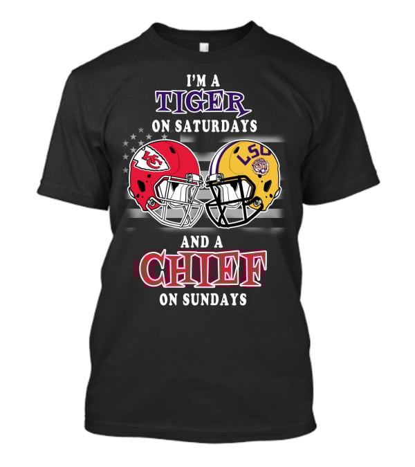 I'm A Tiger On Saturdays And A Chief On Sundays T-Shirt