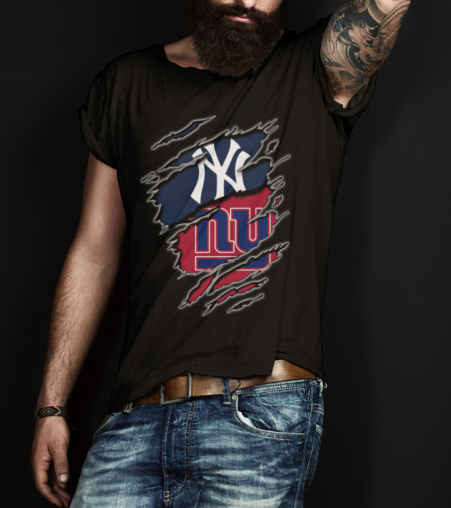 Yankees Giants Fan Crossover T-Shirt