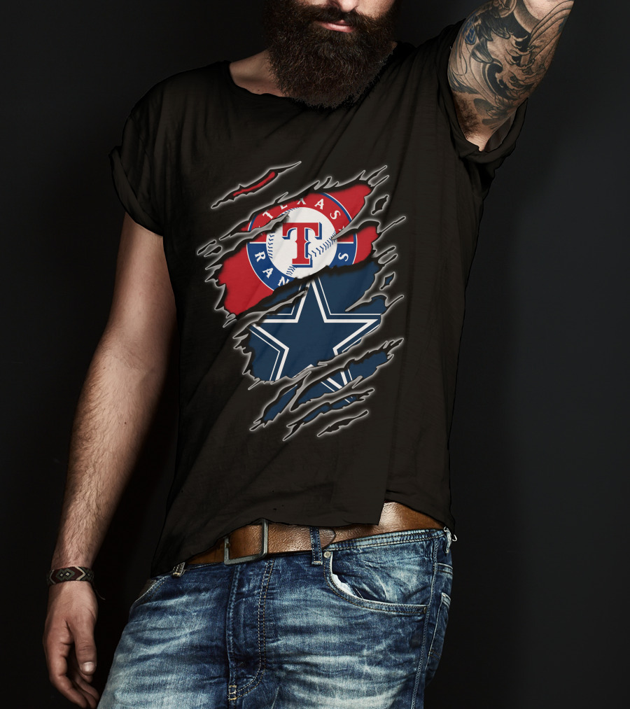 Texas Rangers Cowboys Fan Combo For Enthusiasts T-Shirt