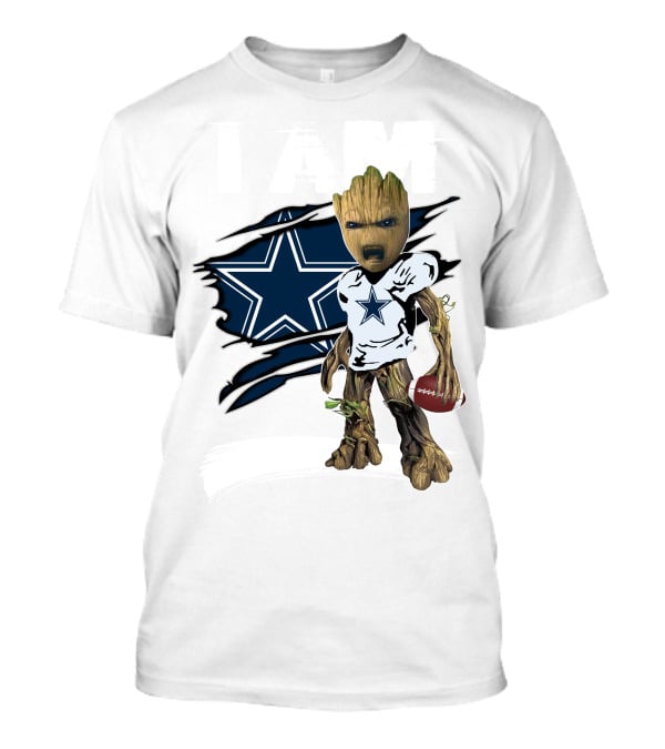 I AM Cowboys Fan's Football Character Star Team T-Shirt