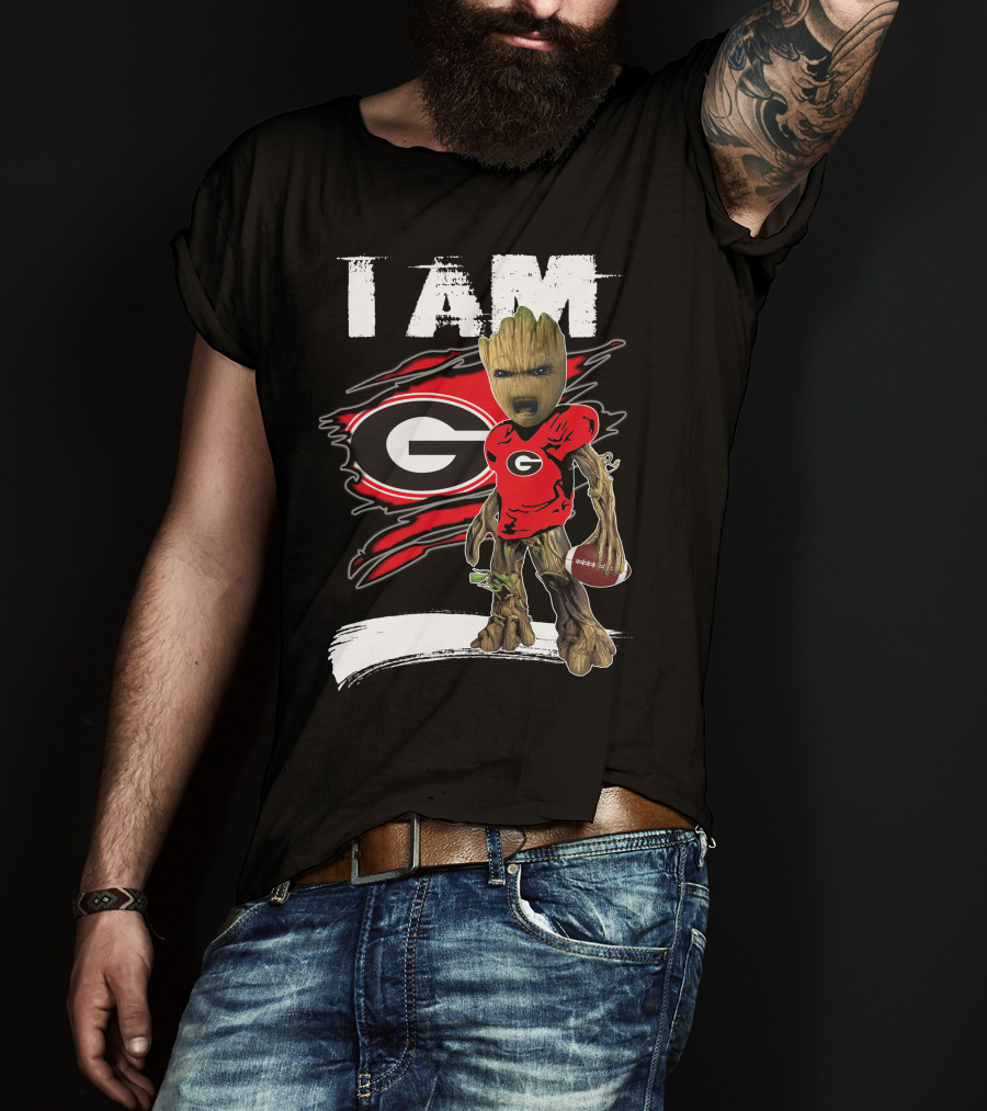 I Am Bulldogs Fan Football Groot Georgia T-Shirt