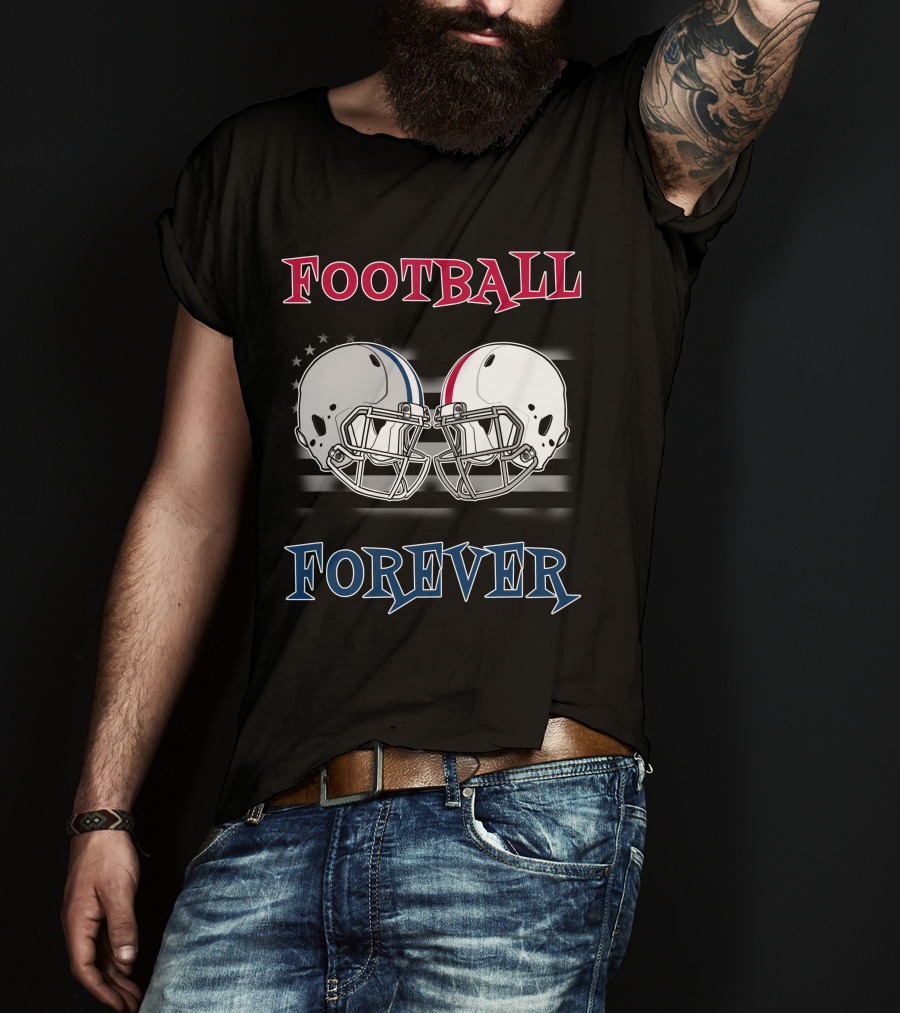 Football Forever Cow-Buck Helmets T-Shirt